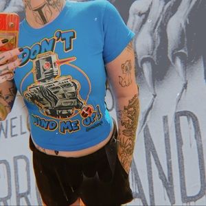 Vintage Goosebumps robot horror tee